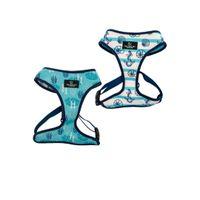 Soho Pet Collection Reversible Dog Harness Nautical/Coral Large