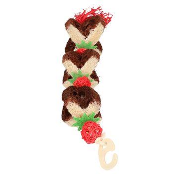 Cupid and Comet Pudding Garland Loofa Pet Toy