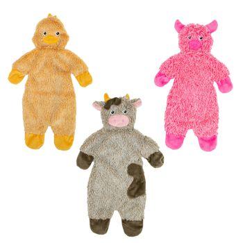 Ancol Cuddle Farmyard Floppets Plush Dog Toy