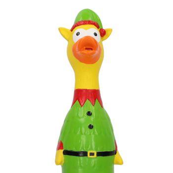 Rufus & Rosie Christmas Latex Chicken Dog Toy Assorted
