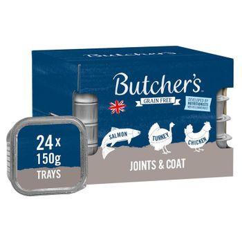 Butcher's Joints & Coat Wet Dog Food Trays 24x150g