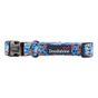 Doodlebone Trendy Tails Padded Dog Collar Blue 6-11