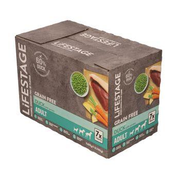Lifestage Adult Grain Free Wet Dog Food Duck 7x395g