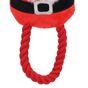 Rosewood Squeaky Plush & Rope Christmas Dog Toy