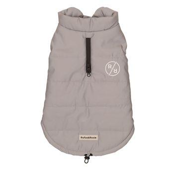 Rufus & Rosie Padded Reflective Dog Coat Grey M