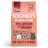 Scrumbles Dry Cat Food for Adult & Seniors Salmon 2.5kg