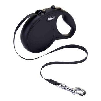 Flexi Classic Retractable Tape Large Dog Lead 5m - Black
