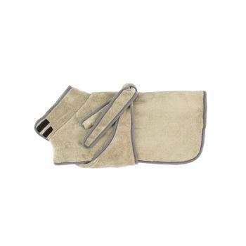 Scruffs Expedition Deluxe Dog Drying Robe Khaki Small