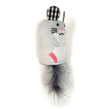 Tabby Patch Mouse Rattle & Roll Cat Toy