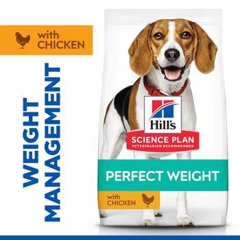 Hill'S Science Plan Adult Perfect Weight Medium Dry Dog Food Chicken Flavour 12kg