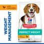 Hill'S Science Plan Adult Perfect Weight Medium Dry Dog Food Chicken Flavour 12kg