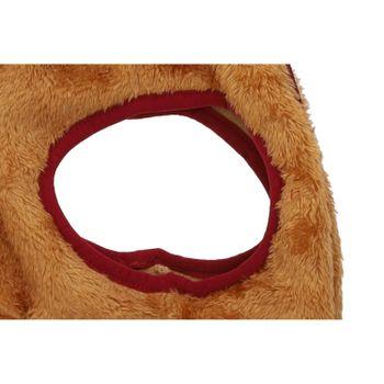 Rufus & Rosie Red Teddy Dog Fleece Jumper, L+