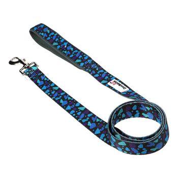 Doodlebone Bold Padded Dog Lead Electric Party 20mm