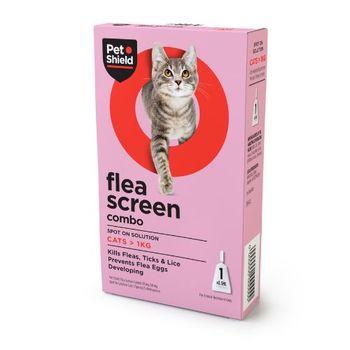 Pet Shield Flea Screen Combo for Cats 1 Pipette