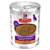 Hill's Science Plan Sensitive Stomach & Skin Adult Wet Dog Food with Chicken 370g