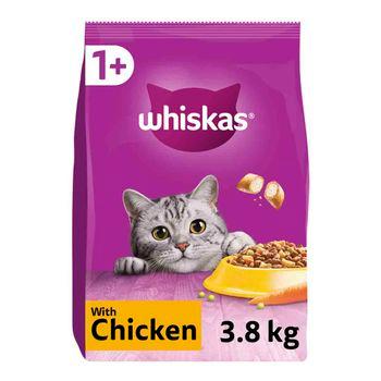 Whiskas 1+ Complete Dry with Chicken Cat Food, 3.8kg
