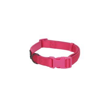 Rufus & Rosie Padded Dog Collar, Large, Pink