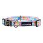Doodlebone Trendy Tails Padded Dog Collar Pink 1-2