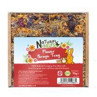 Natures Grub Natural Nibbles Flower Forage Tray for Rabbits