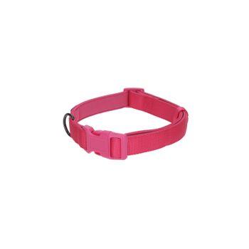Rufus & Rosie Padded Dog Collar, Large, Pink