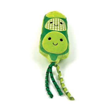 Tabby Patch Pea Pod Cat Kicker Catnip Toy