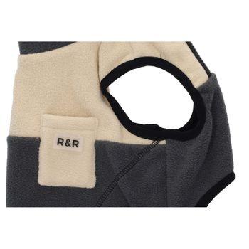 Rufus & Rosie Beige & Grey Explorer Dog Gilet, M+