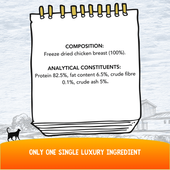 Cookhouse Luxury Cat Treats 100% Chicken Breast 10g
