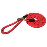 Rosewood Rope Twist Dog Lead Red & Black 64"