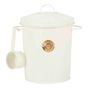Scruffs Cantina 4L Steel Storage Pet Food Canister & Scoop Cream