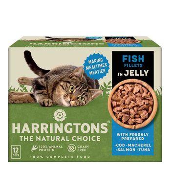 Harringtons Fish In Jelly Wet Cat Food, 12x85g