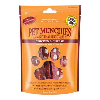 Pet Munchies Chicken with Cheese Dog Treats, 100g