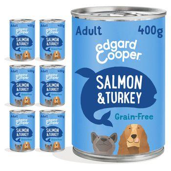 Edgard & Cooper Senior Tin Salmon & Turkey 6x400g