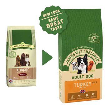 James Wellbeloved Dog Adult Turkey Rice 15kg Dry Dog Food