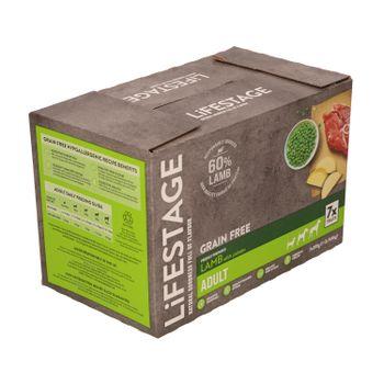Lifestage Grain Free Adult Wet Dog Food Lamb 7x395g
