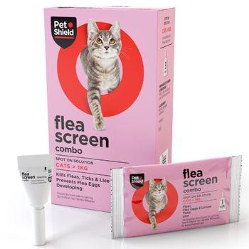 Pet Shield Flea Screen Combo for Cats 1 Pipette