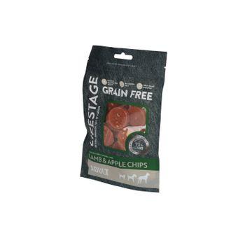 Lifestage Grain Free Lamb & Apple Chips, Dog Treats, 80g