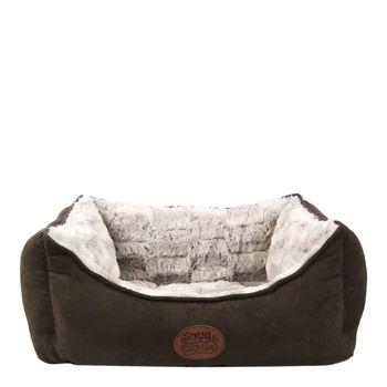 Snug & Cosy Novara Brown, Rectangular Dog Bed, 36 inch