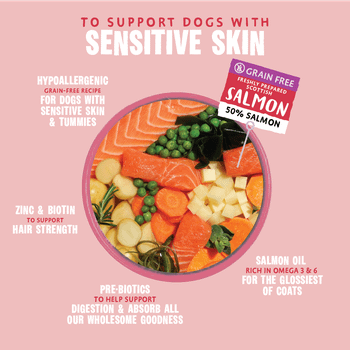 Barking Heads All Hounder Hair Necessities Salmon Dry Dog Food, 12kg