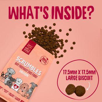 Scrumbles Dry Dog Food for Adult & Seniors Salmon 2kg