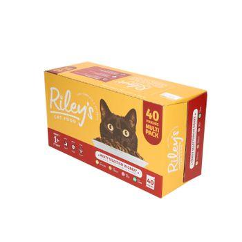 Riley's Standard Cat Meat in Gravy Selection Cat Food 40x100g