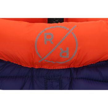 Rufus & Rosie Orange & Navy Dog Puffer Jacket, M+