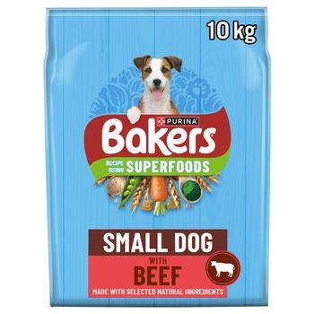 Bakers Superfoods Small Dog Beef Dry Dog Food 10kg