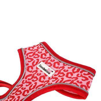Doodlebone Airmesh Ruby Leopard Dog Harness Size 4-5
