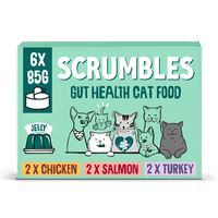 Scrumbles Grain Free Wet Cat Food in Jelly Classic Selection 6x80g