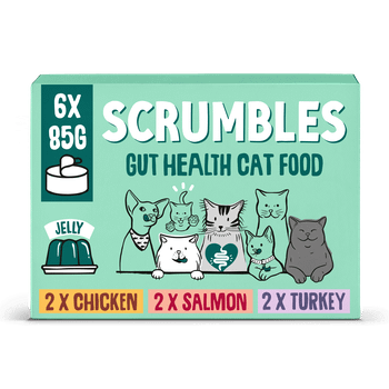 Scrumbles Grain Free Wet Cat Food in Jelly Classic Selection 6x80g