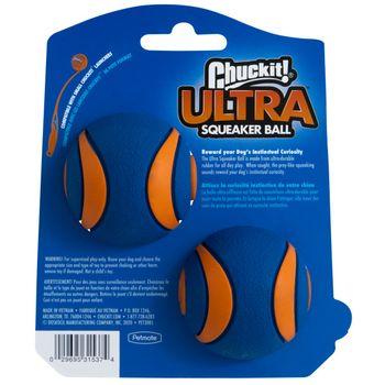 Chuckit! Ultra Squeaker Small Dog Ball Toy 2 Pack