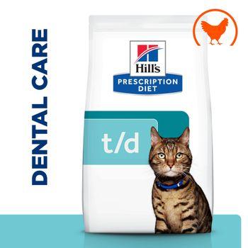 Hill'S Prescription Diet T/D Dental Care Dry Cat Food With Chicken 3kg