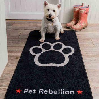 Black dog doormat hotsell