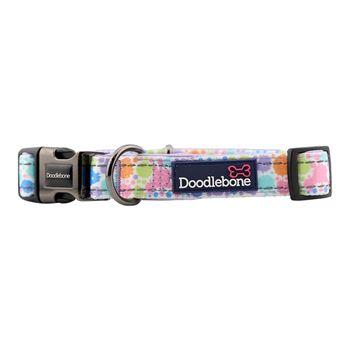 Doodlebone Trendy Tails Padded Dog Collar Pink 6-11