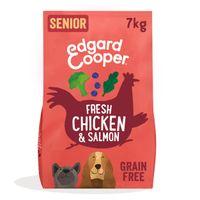 Edgard & Cooper Senior Dry Dog Food Chicken & Salmon 7kg